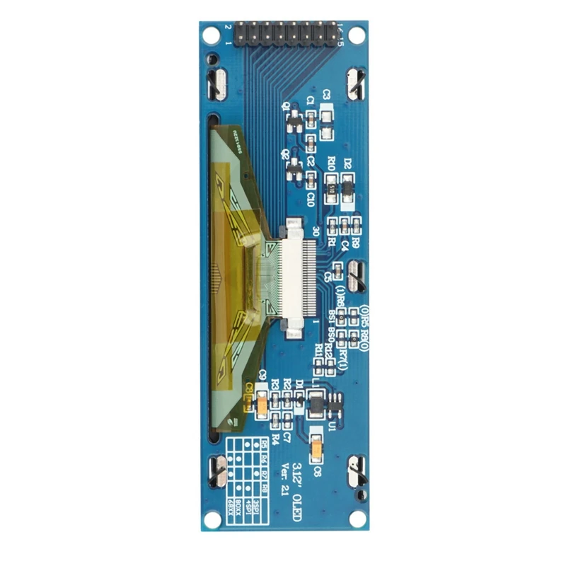 

XTECH 2X OLED-дисплей 3,12 дюйма 256X64 25664 точек Графический ЖК-модуль Дисплей LCM Экран SSD1322 Контроллер Поддержка SPI (желтый)