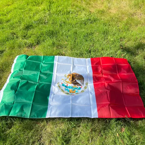 Mexikos nationella flagga 90X150cm polyester hängande tryckt Mex Mexikansk Mexikansk nationalflagga Mexicanos banderoll för dekoration 10 best sales Mexikansk dekoration - №7