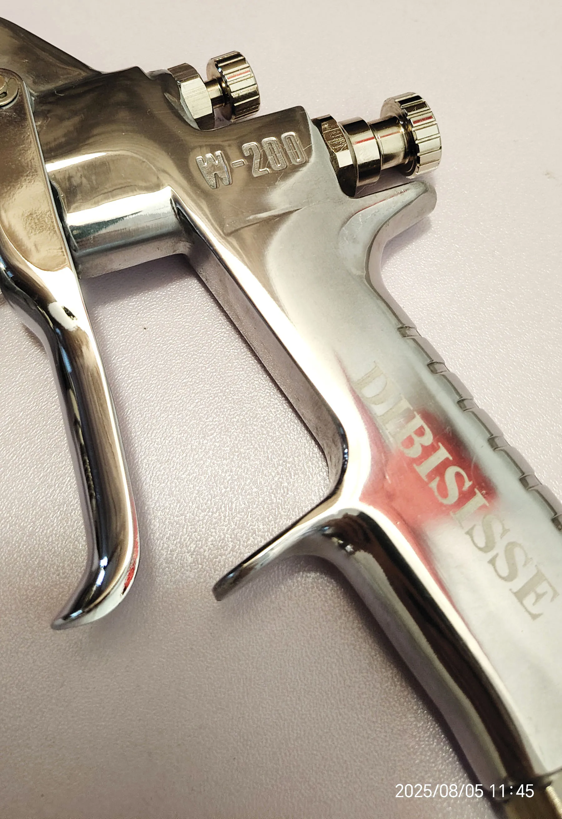 DIBISISSE W-200 مسدس رش تغذية الضغط للأثاث طلاء الخشب مسدس يدوي أدوات تعمل بالهواء المضغوط 1.2/1.5/1.8/2.0/2.5 مللي متر #3