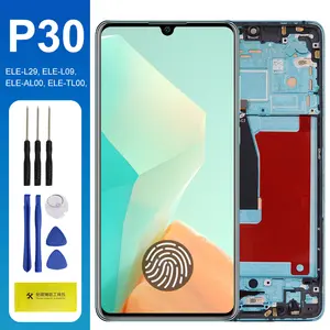 Bilashmart 6.1 P30 OLED Display Screen Digitizer Replacement Huawei P30 ELE L29 ELE L09 LCD Display Touch Screen with Frame Assembly