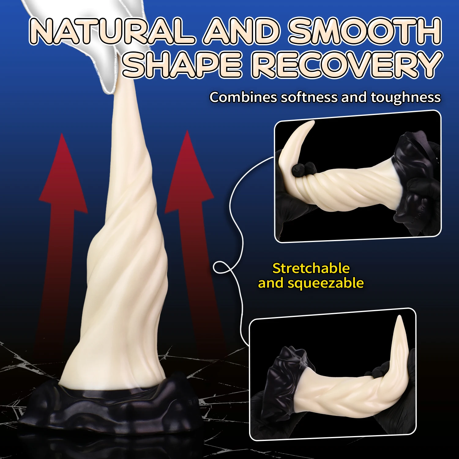 NNSX Size S M L XL Fantasy Whale Dildos Curved Anal Plug White Dildo Premium Silicone Fake Animal Penis for Women Men Pleasure