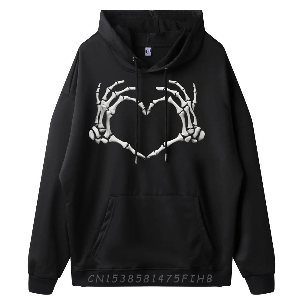 Skeleton Hands Heart Shape Clothing Luxury Brand New In Hoodies & Sweatshirts Christmas Sweater