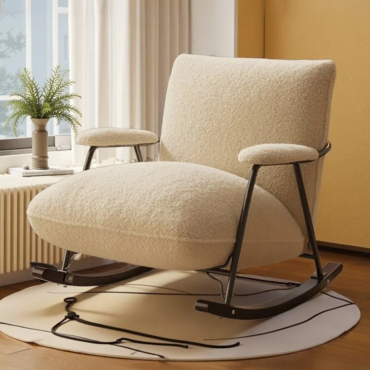 Ленивый диван, светлый роскошный ретро-домашняя гостиная, балкон, одно кресло-качалка для взрослых, кресло для отдыха в средневековом стиле, шезлонг Ленивый диван, светлый роскошный ретро-домашняя гостиная, балкон, одно кресло-качалка для взрослых, кресло для отдыха в средневековом стиле, шезлонг