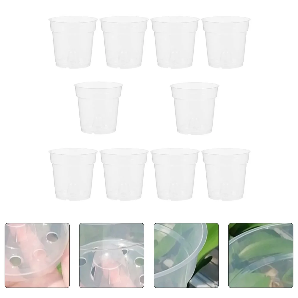 

20 Pcs Large Plant Pots Indoor Orchid Rooted Flower Planting Containers Planter Gardening Nursery for Plants