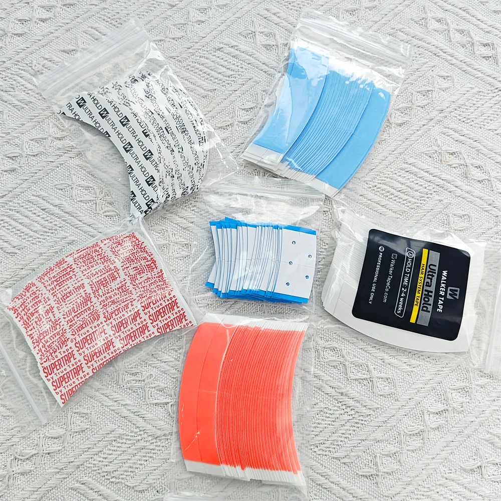 36pcs/bag Supertape Waterproof Hair Tape Double Side Adhesive Super Tape For Lace Wig Toupee Replacement Hairdresser Accessorie