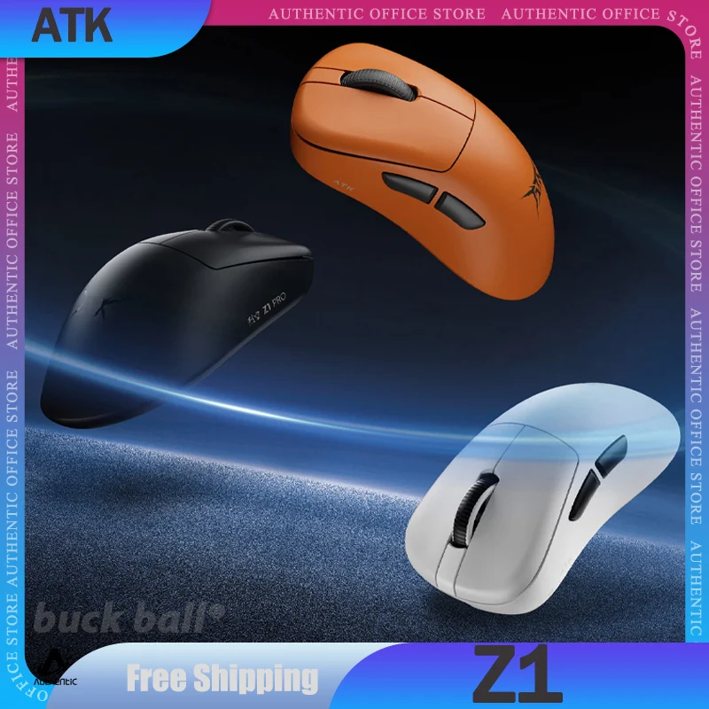 

New Atk Z1 Blazing Sky Mouse 2mode 2.4G Wireless Mouse Vxe Liekong Z1 Ultra Mouse Paw3950 Custom Mouse For E-Sports Gaming Mice