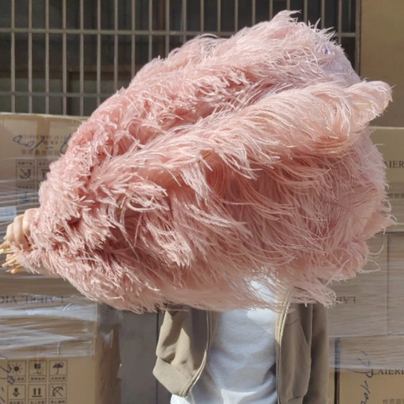 

10Pcs Natural 55-60cm Ostrich Feather for Crafts Wedding Party Decor Plumes Ostrich Table Centerpieces White Feathers Decoration