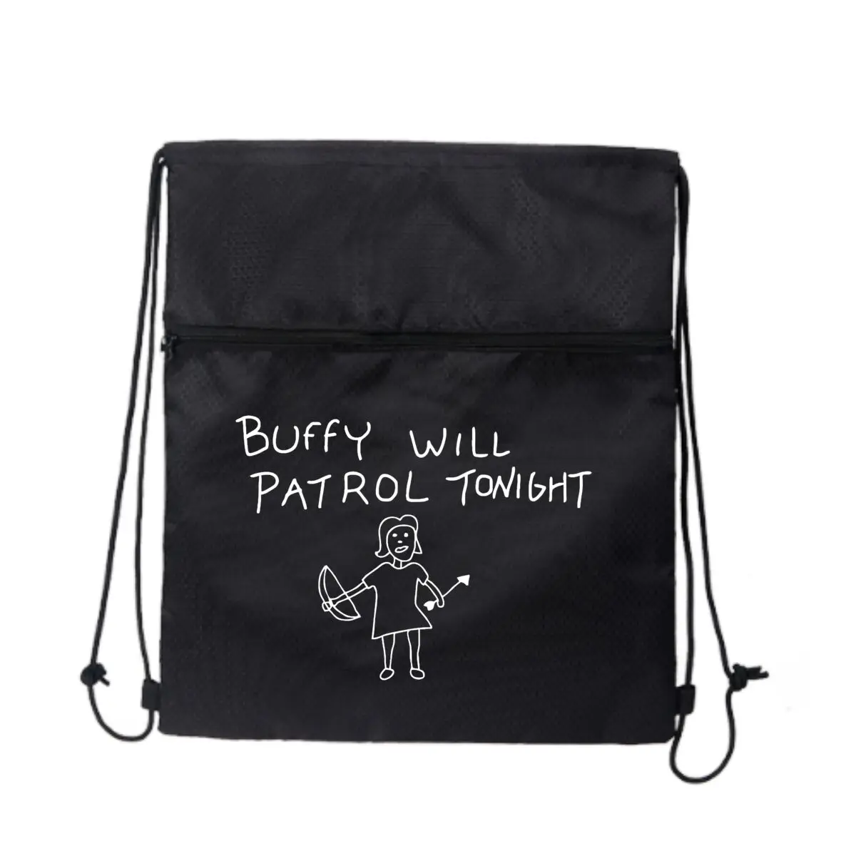 

Рюкзак Buffy Patrol с рисунком каракулей на шнурке Спортивный рюкзак большой вместимости