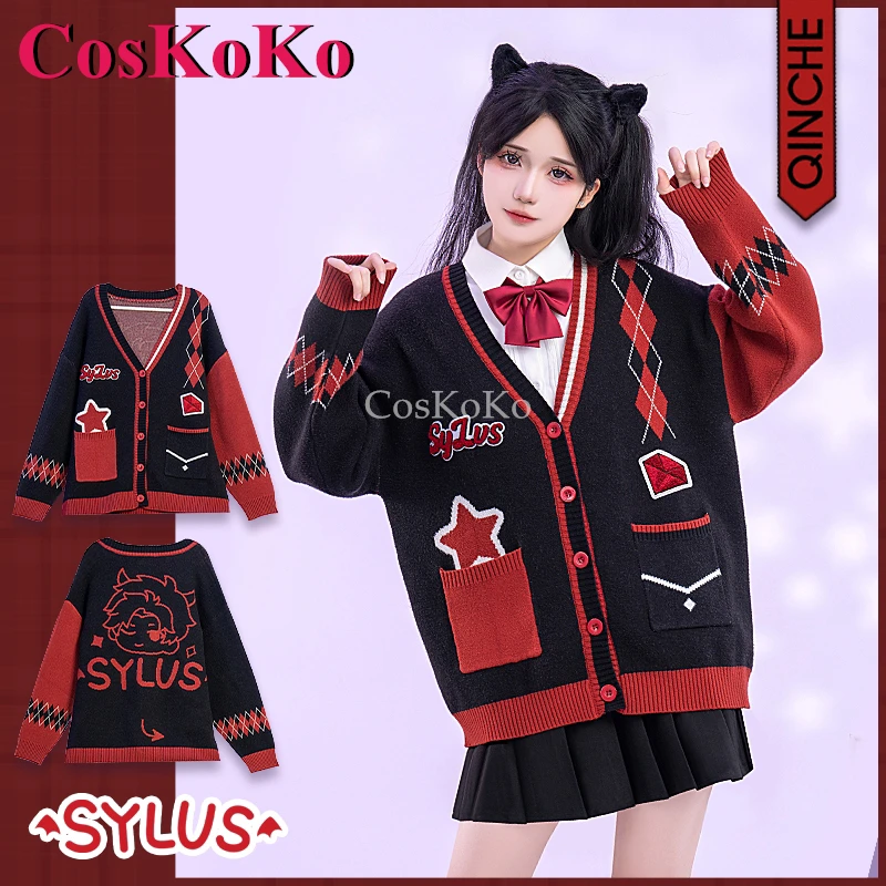 CosKoKo Sylus Cosplay Game Love And Deepspace Costume Derivative Product Fashion Sweet Lovely Sweater Coat Daily Outfit S-L New