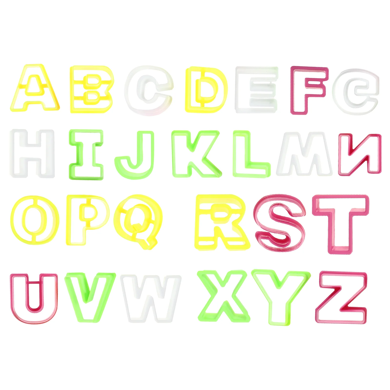 

26 PCS Fondant Letter Mini Candy Sandwich Cookie Decor Biscuits Alphabet Mold
