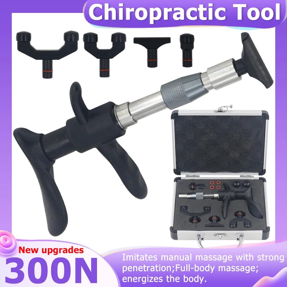 

Chiropractic Adjusting Gun For Massage 2024 New Manual Masssage Spine Correction Tools 300N Chiropractic Spinal Adjustment Tool