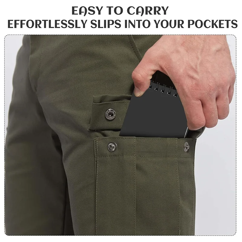 Solid Waterproof Notebook 3X5 All-Weather Spiral Pocket Notepad Write In The Rain Waterproof Notepad