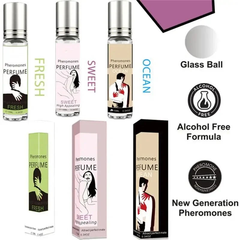 Pheromon-Parfüm für Männer, um Frauen und Männer anzulocken, Intimpartner, stimuliert Flirten, tragbares Körper-Rollerball-Sex-Parfüm