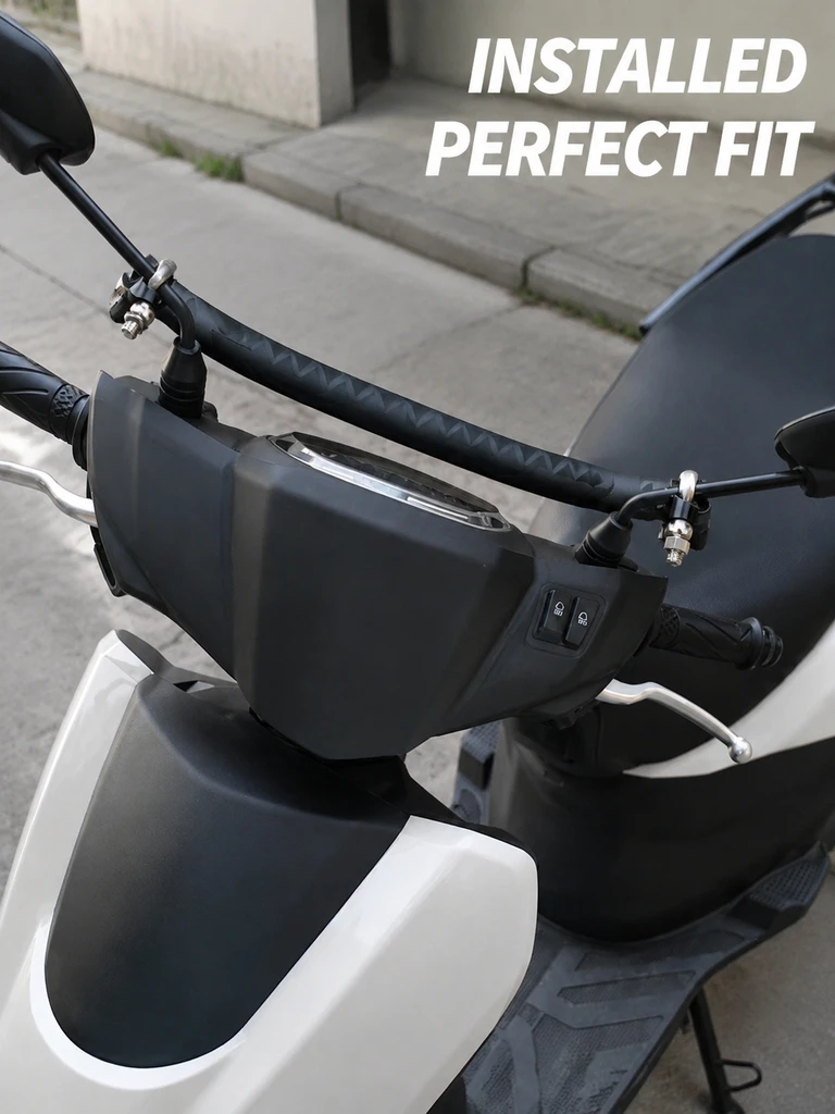 Adjustable Handle Stabilizer Cross Bar Anti‑Vibration Hand Grab Rail For Motorcycle Scooter Electric Vehicle Modification Parts