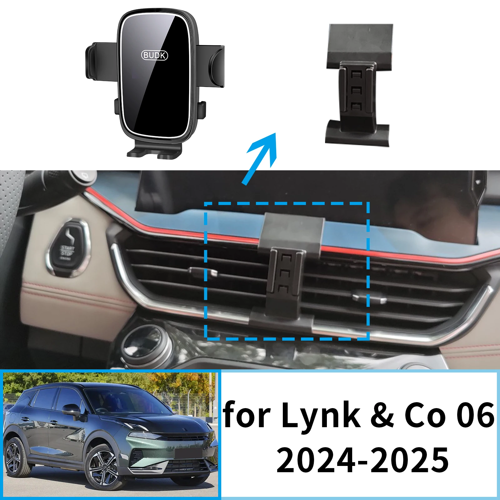 

​​fit for Lynk & Co 06 2024 2025 Navigation Phone Holder Mount Customized Car accessoires