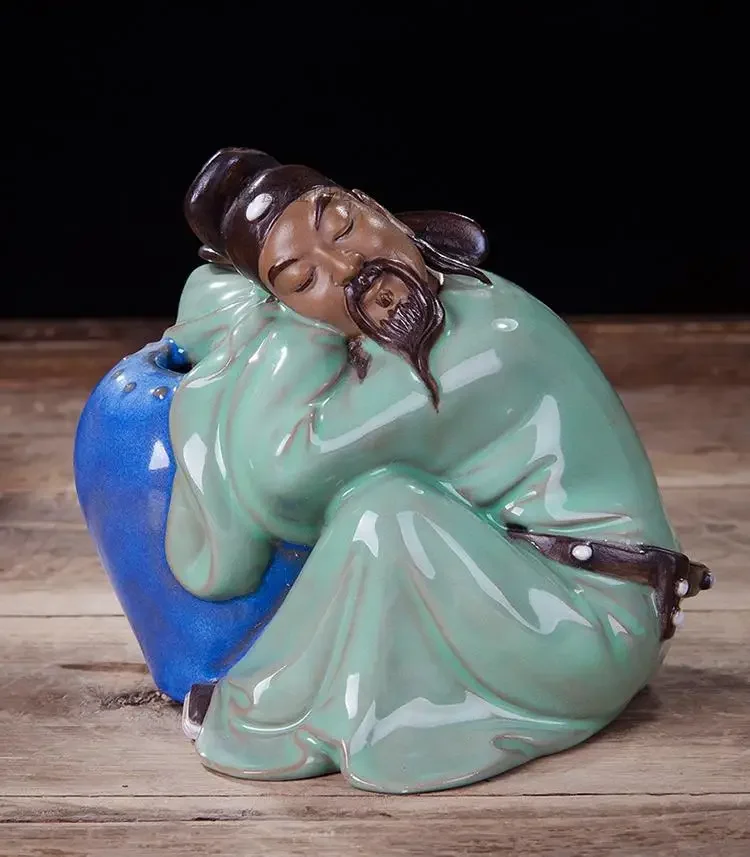 Li Bai's Drunken Ceramic Figure-Shiwan Kiln