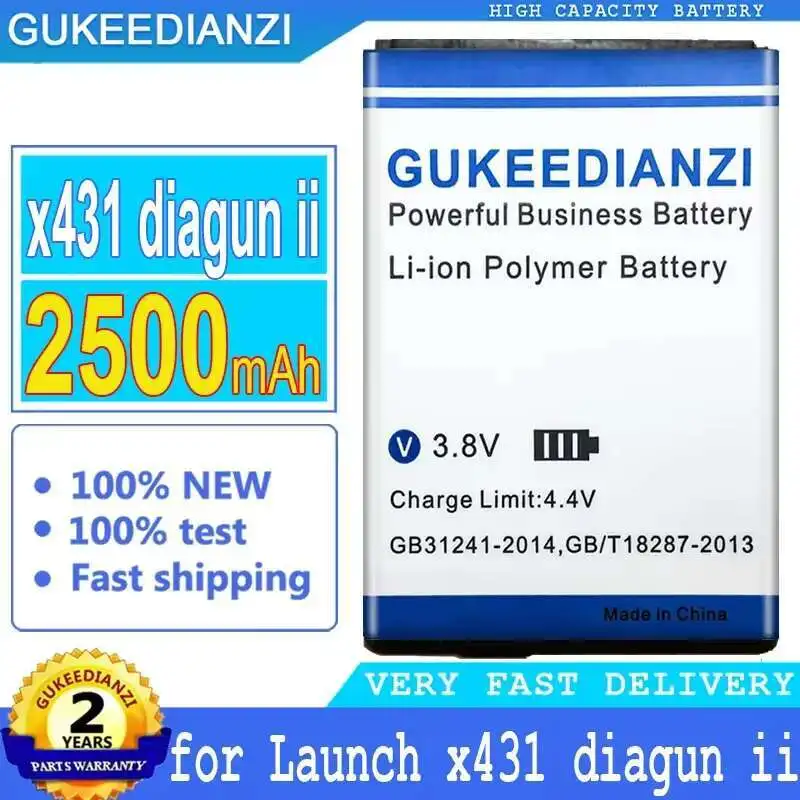 

2500mAh For Launch x431 Diagun II High Compatibility Diagnostic Tool Battery