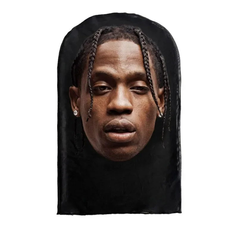 Masque de Kanye imprimé en 3D pour hommes et femmes, masque intégral en maille élastique, vêtements de sauna cosplay, mode hip hop, cagoule, capuche, chapeau, équipement de sauna, nouveau