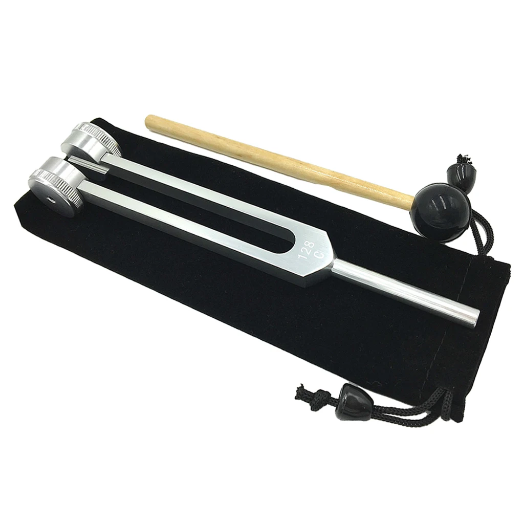 

Durable 128 Tuning Fork W / Hammer Ball Set for Meditation