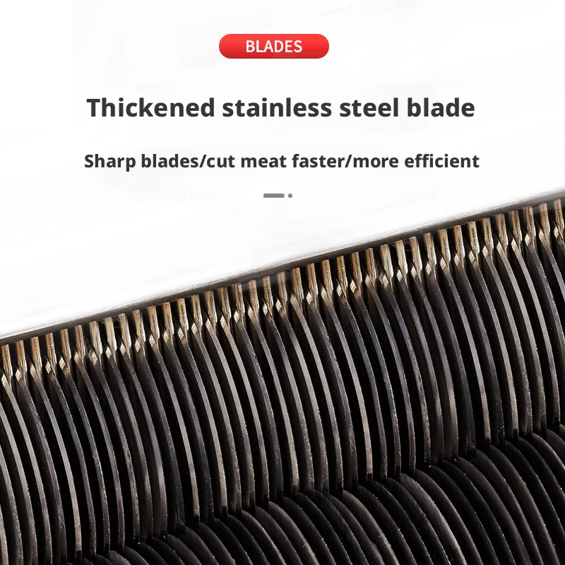 New Large Meat Cutter Multi-Functional Fully Automatic Fresh Meat Processing Machine Stainless Steel Blade 600kg/h Capacity