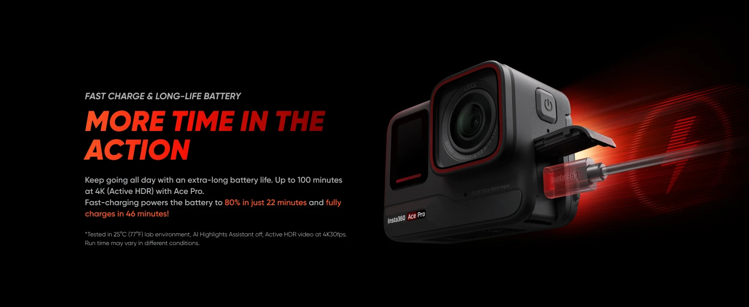 Insta360 Ace Pro Wasserdichte Action-Kamera mit Leica 1/1,3-Zoll-Sensor, KI-Geräuschunterdrückung für bessere Bilder, 4K120fps – Detail 10