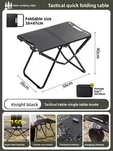 Portable Camping Picnic Table Foldable Design With Hollow Edge And Hanging Space Lightweight And Easy To Carry Outdoors