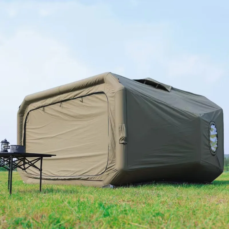 أحدث خيمة تخييم بإطار هوائي لعام 2025 مع خيمة نوم خارجية قابلة للنفخ