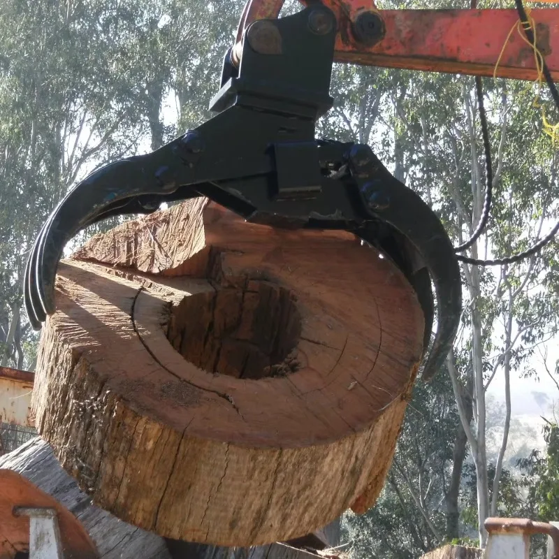 Forestry Machinery 0.28 Swing Timber Log Grabber Grab Wood Rotating Grapple For Truck Loader Logger