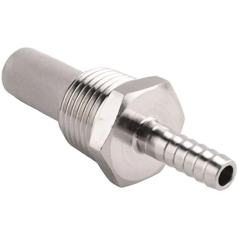 M12K-4X Home Brewing Inline Oxygenation Diffusion Stone Aeration Stone 1/2 Npt Carbonation Stone