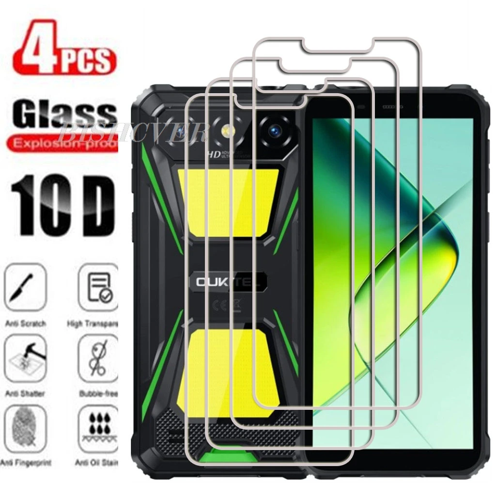 4PCS Tempered Glass For Oukitel WP32 Pro 6
