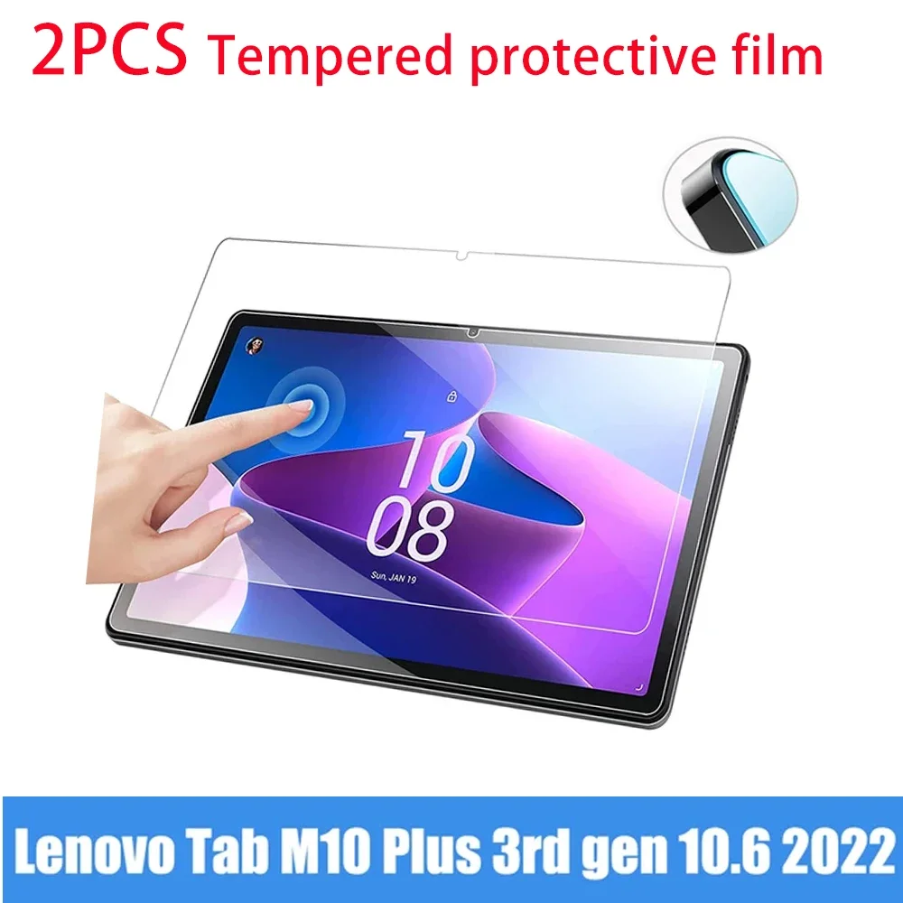 

2PCS For Lenovo Tab M10Plus 3rd Gen Screen Protector Hardness HD Clear Anti Scratch Tempered Glass 10.6 Inch TB128FU TB125FU2022