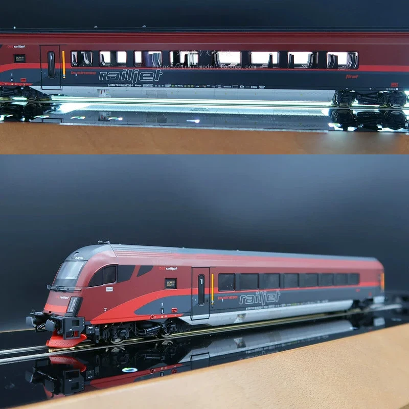 HO Type 1/87 Train Model ROCO 74038 Electric Hook Digital Lamp Passenger Car Four-section Suit RAILJET`