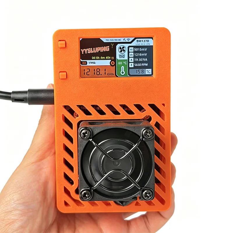Nerdaxe 601 BM1370 ASIC Bitcoin Miner 1.2TH/s 19W Low Power Open Source Solo Lottery BTC Mining Machine With LCD Screen