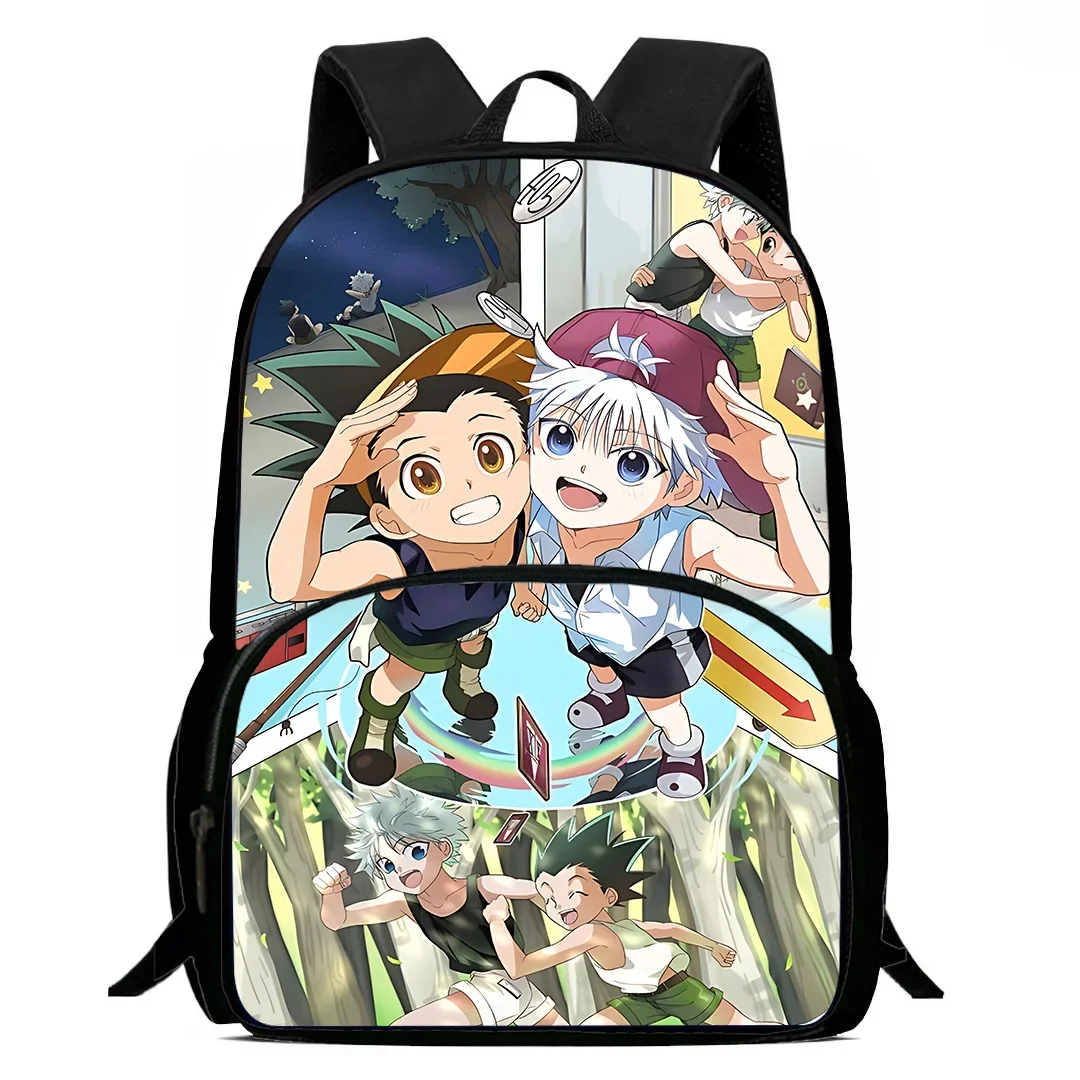 Large Capacity Camping Durable Rucksack Kids Backpacks Boys and Girls Student Birthday Gift Hunters×Hunters Child School Bags