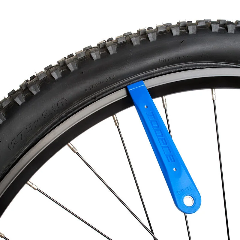 TOOPRE 2pcs Bicycle Tyre Lever Mountain Bike Metal Nylon Thickened Steel Core Tire Repair Tool