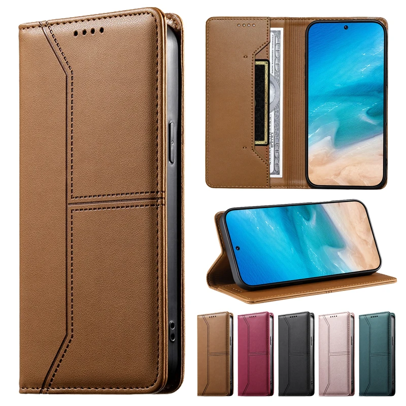 Etui Anti-thef Leather Case For Xiaomi Redmi Note 14S 15 14 