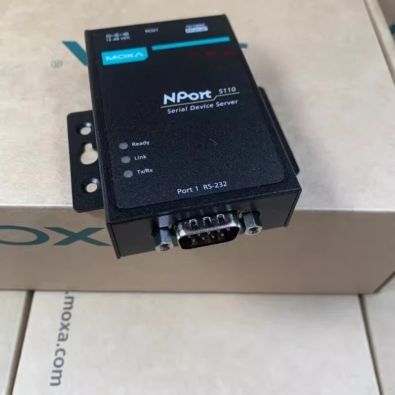 MOXA NPort5110 NPort 5110 Serial Server RS232 To Ethernet Port Industrial Gateway