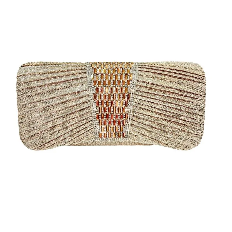 

Women's Rhinestone Adorned Small Handbag, Ideal As A Clutch Or Crossbody Bag For Dressy Dinner Occasions. The Diamond Encrusted