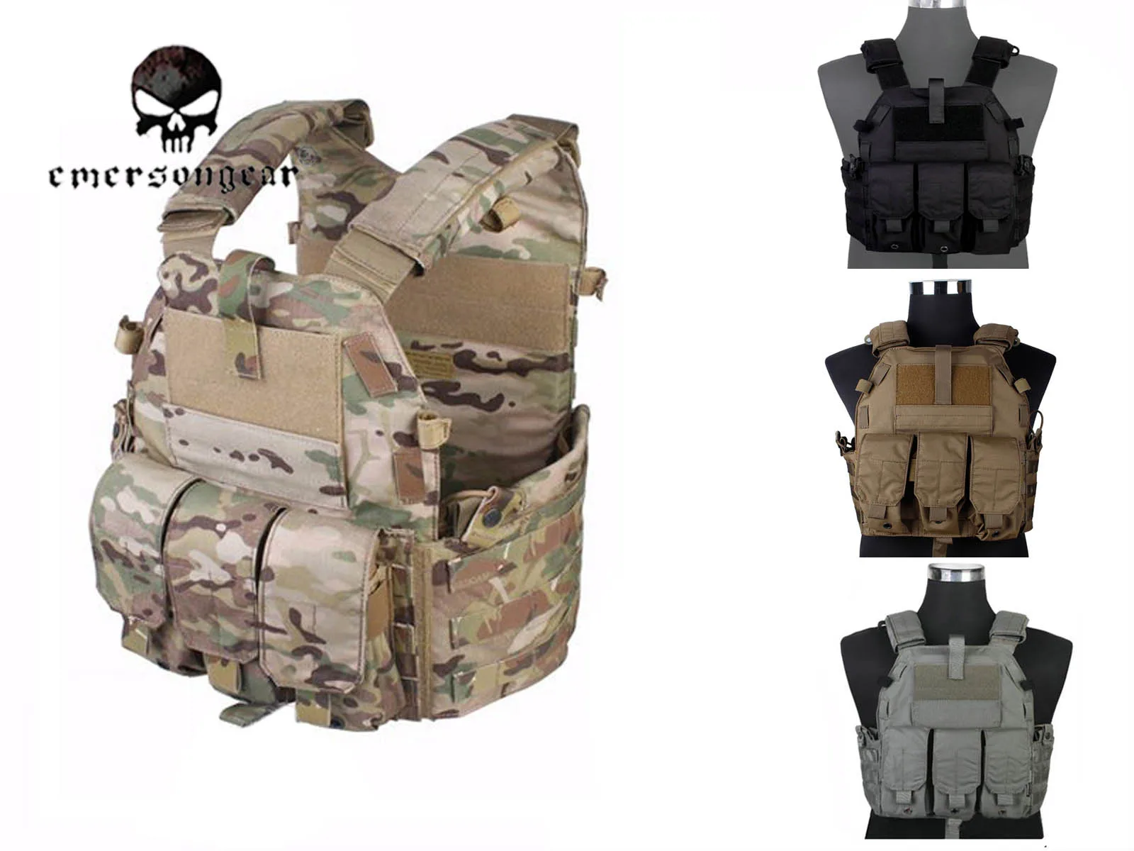 

Тактический жилет Emersongear Airsoft Combat 094K M4 Pouch Vest с системой Molle