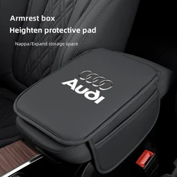 Car Armrest Mat Center Console Leather Protection Cushion For Audi Sline A1 A3 A4 A5 A6 A7 A8 B8 B9 B6 C6 Q2 Q3 Q5 Q7 Q8 TT S3
