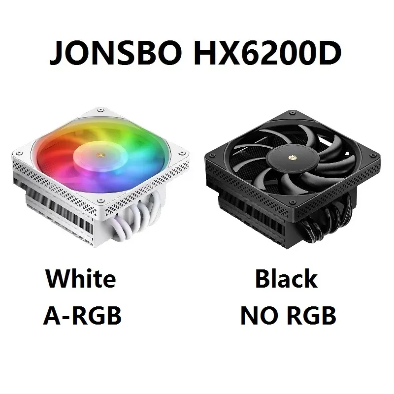 JONSBO HX6200D Air-Cooled CPU Radiator Down Pressure 6 Heat Pipes Desktop Computer Host LGA1700/115X/1200 AM5/4 Cooling