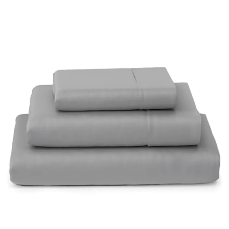 

100% ton Sheets Set 400 Thread Count Sateen Weave 3 Pc Sheets Perfect for Narrow/RV Bunks/RV Camps/Trifold Mattress/Guest Beds