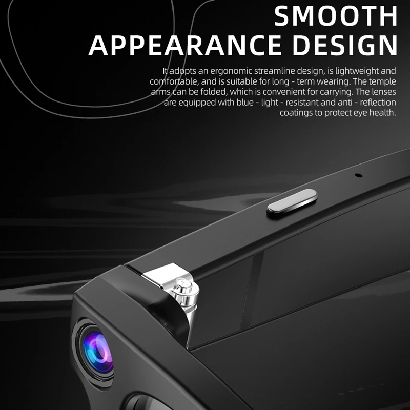 Xiaomi 4k Smart AI Occhiali Bluetooth HD 800W Pixel Riprese Fotocamera impermeabile Foto Video Chiamata vocale Traduzione Occhiali intelligenti