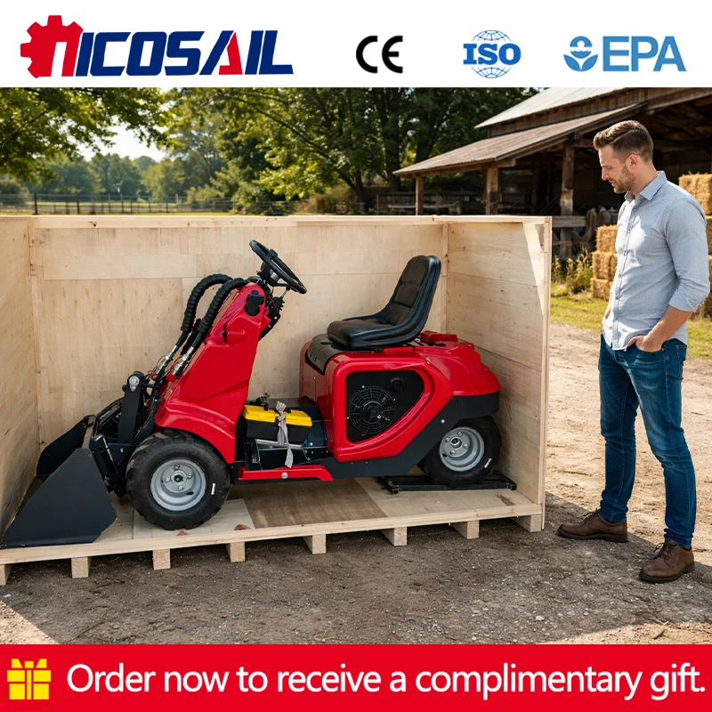 

Flexible mini skid steer loaders suitable for operation in confined spaces in industrial and construction environments customize