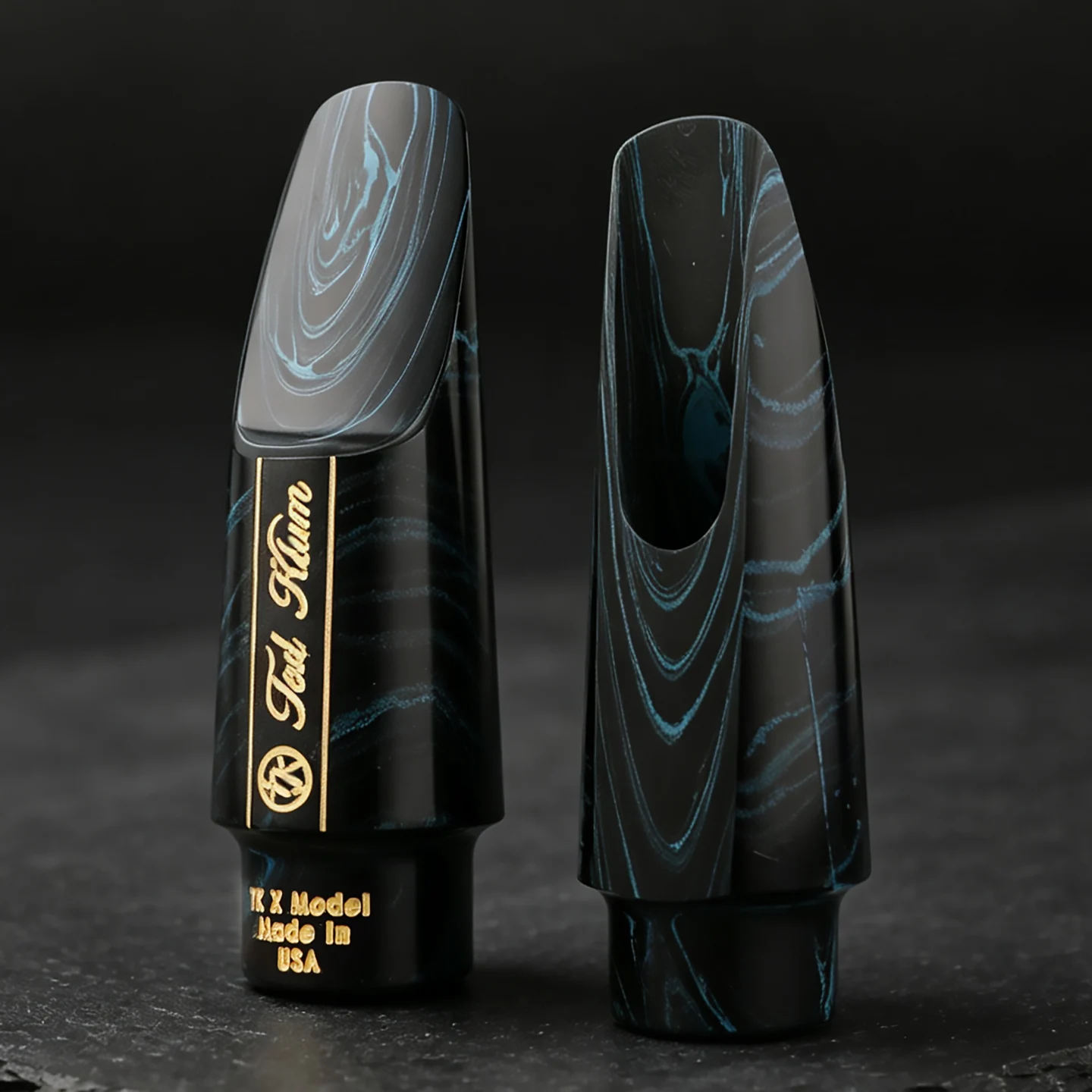 USA Ted Klum TKX Alto Saxophone Mouthpiece, Professional Hard Rubber Sax Mouthpiece, Compact Bullet Chamber for Smooth Jazz, Pop