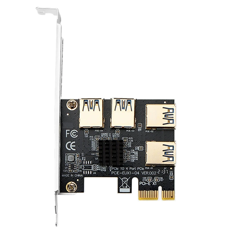 

PCI-E 1 To 4 USB3.0 Graphics Card Expansion Card X1 To X16