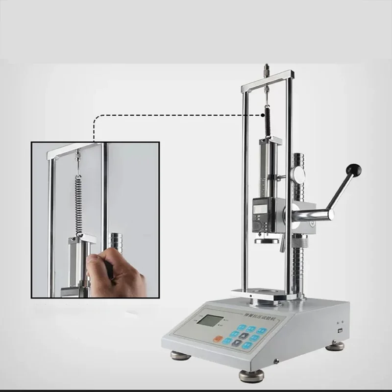 Tensile Pressure Testing Machine Test Bench Digital Display Push-pull Gauge 50N-1000N Bracket Spiral Force Test Gauge