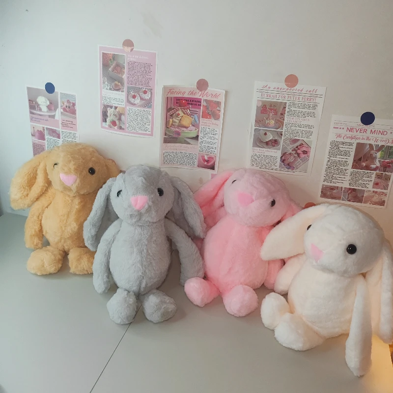 

Милый кролик LOP, мягкая плюшевая игрушка с наполнителем ушей, длинная кукла-кролик, забавный детский спальный компаньон, нежное украшение, подарки для дома и детей