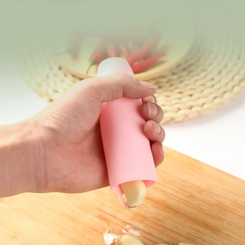 Creative Silicone Garlic Peeler Manual Convenient Garlic Peeling Tools Blue Gadgets Garlic Roller Stripper Household