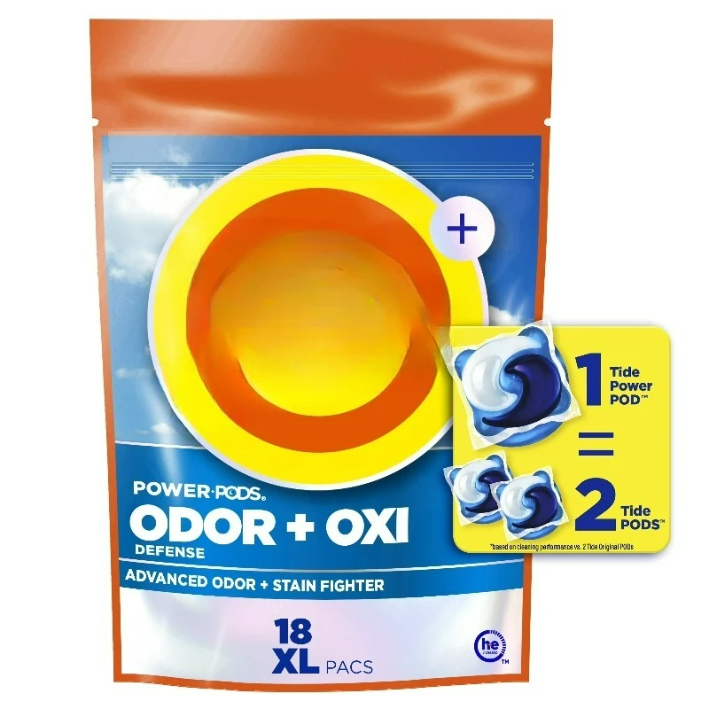 

Капсулы для стирки с защитой от запаха + Oxi, оригинальный аромат, 18 штук